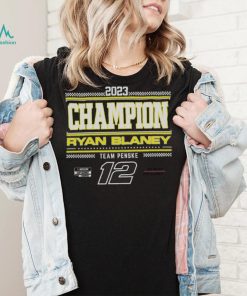Team Penske Gray Ryan Blaney 2023 NASCAR Cup Series Champion Pit Road T Shirt