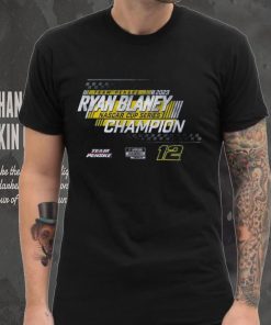 Team Penske Navy Ryan Blaney 2023 NASCAR Cup Series Champion Speed T Shirt