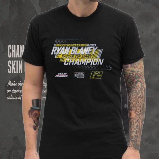 Team Penske Navy Ryan Blaney 2023 NASCAR Cup Series Champion Speed T Shirt