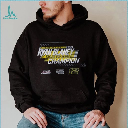 Team Penske Navy Ryan Blaney 2023 NASCAR Cup Series Champion Speed T Shirt