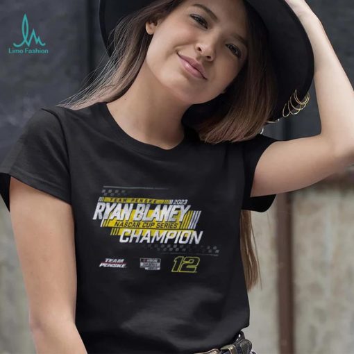 Team Penske Navy Ryan Blaney 2023 NASCAR Cup Series Champion Speed T Shirt