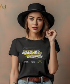 Team Penske Navy Ryan Blaney 2023 NASCAR Cup Series Champion Speed T Shirt