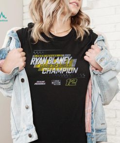 Team Penske Navy Ryan Blaney 2023 NASCAR Cup Series Champion Speed T Shirt