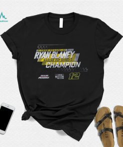 Team Penske Navy Ryan Blaney 2023 NASCAR Cup Series Champion Speed T Shirt