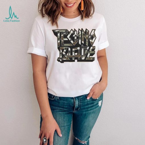 Technoblade Merch Camo Wordmark Shirt
