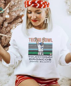 Tecmo Bowl Broncos John Elway Retro Denver Broncos Video Game T Shirt