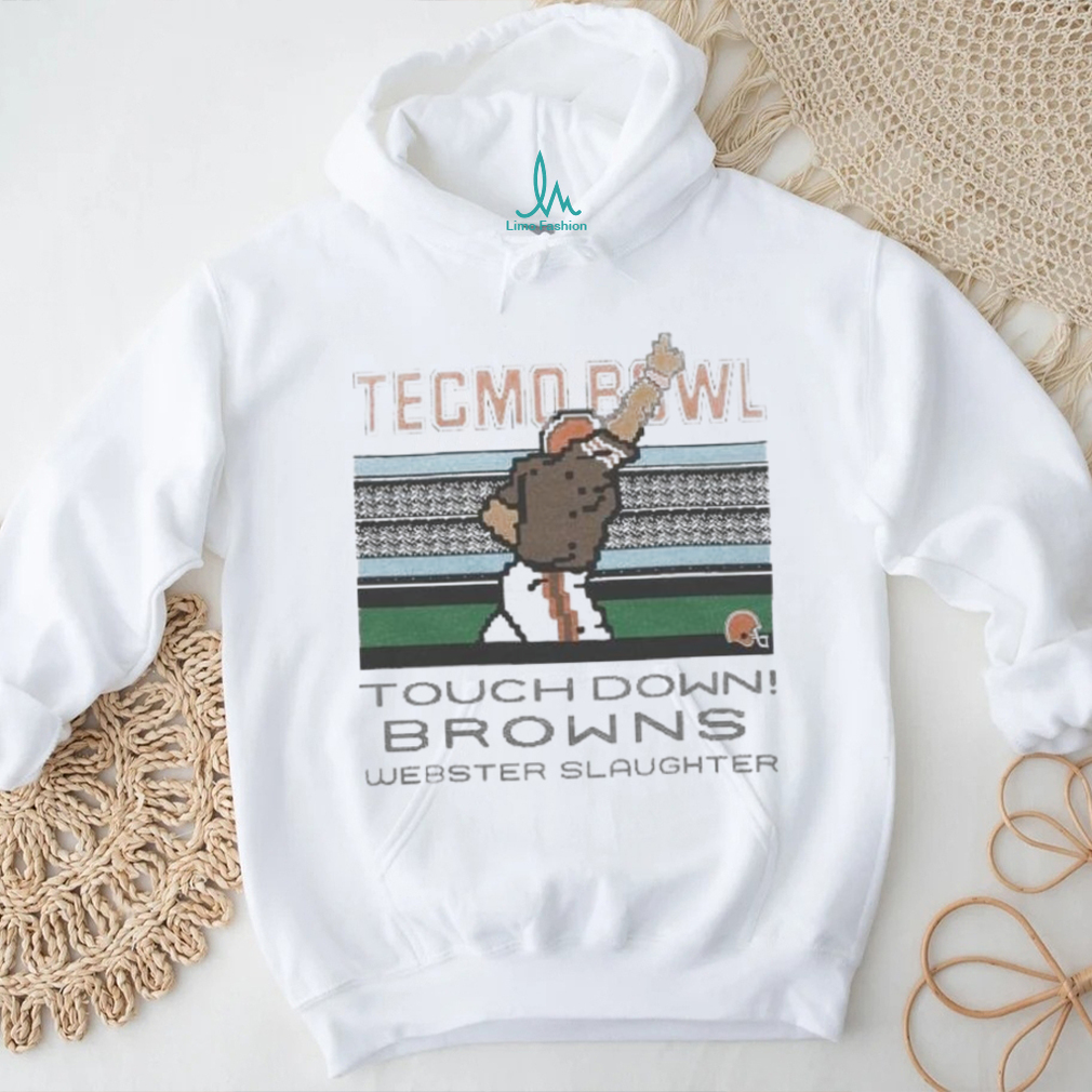 Tecmo Bowl Browns Webster Slaughter shirt Tecmo Bowl Browns Webster Slaughter shirt