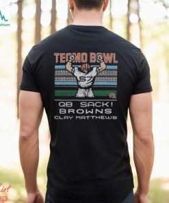 Tecmo Bowl QB Sack Cleveland Browns Clay Matthews Shirt