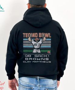 Tecmo Bowl QB Sack Cleveland Browns Clay Matthews Shirt