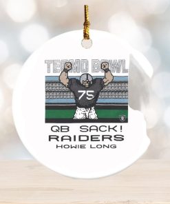 Tecmo Bowl QB sack Raiders Howie Long ornament0