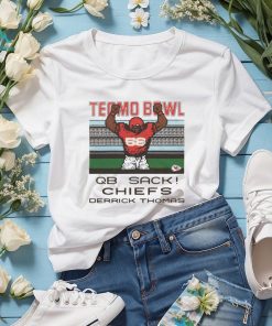 Tecmo bowl qb sack Kansas City Chiefs Derrick Thomas retro NFL shirt