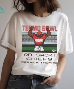 Tecmo bowl qb sack Kansas City Chiefs Derrick Thomas retro NFL shirt