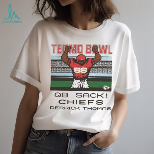 Tecmo bowl qb sack Kansas City Chiefs Derrick Thomas retro NFL shirt