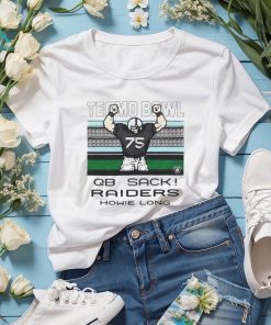 Tecmo bowl qb sack Las Vegas Raiders Howie Long retro NFL shirt