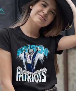Tedy Bruschi New England Patriots Homage Caricature Retired Player Tri Blend T Shirt