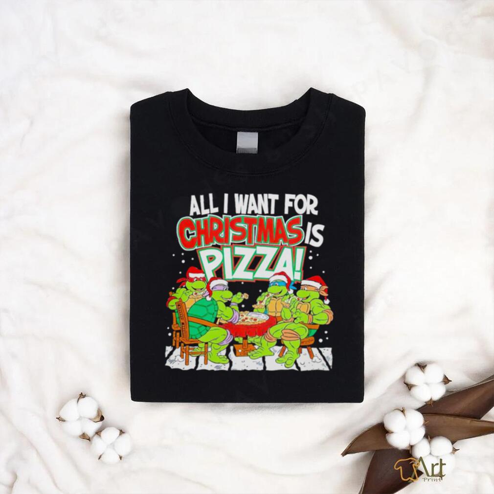 Ninja Turtles Heads & Pizza Christmas Sweatshirt