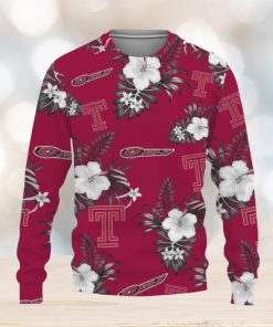 Temple Owls Tropical Hawaii Sport Knitted Christmas 3D Sweater Gift Holidays