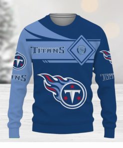 Tennessee Titans Curve Style – Logo Team Pride In Heart Ugly Christmas Sweater Gift Holidays