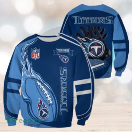 Tennessee Titans Custom Name Christmas Ugly Sweater Sweatshirt Sport For Fans