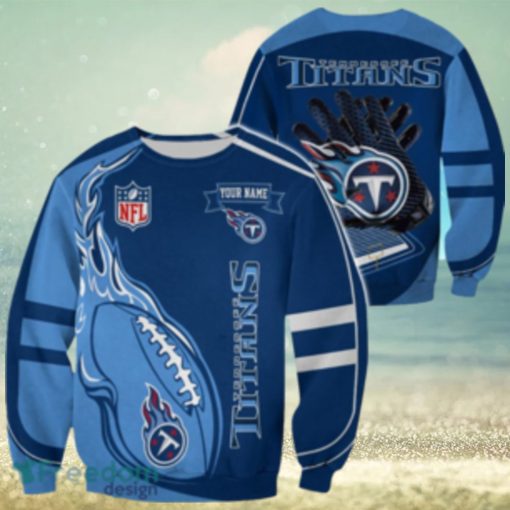 Tennessee Titans Custom Name Christmas Ugly Sweater Sweatshirt Sport For Fans