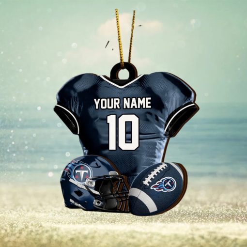 Tennessee Titans NFL Sport Ornament Custom Name And Number