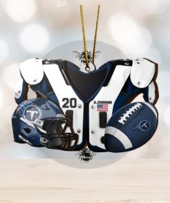 Tennessee Titans NFL Sport Ornament Custom Your Name And Number