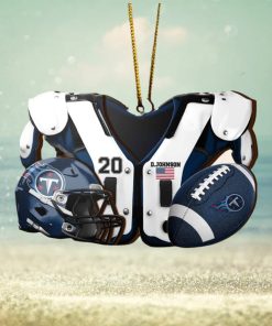 Tennessee Titans NFL Sport Ornament Custom Your Name And Number