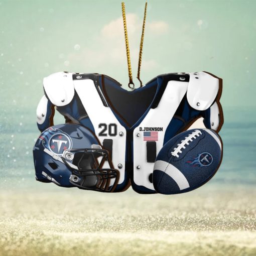 Tennessee Titans NFL Sport Ornament Custom Your Name And Number