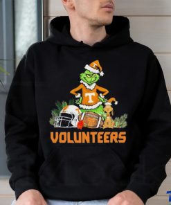 Tennessee Volunteers Santa Grinch And Santa Dog Christmas Shirt