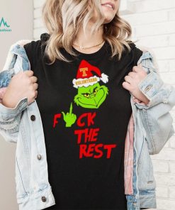 Tennessee Volunteers Santa Grinch fuck the rest shirt