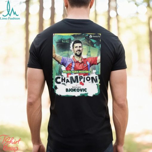 Tennis Rolex Paris Masters Champion Novak Djokovic A Record Extending 40th Masters 1000 Title T Shirt