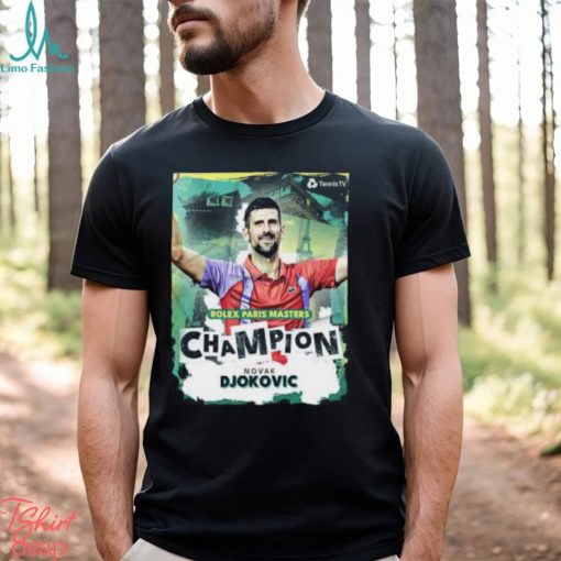 Tennis Rolex Paris Masters Champion Novak Djokovic A Record Extending 40th Masters 1000 Title T Shirt