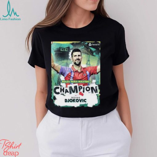 Tennis Rolex Paris Masters Champion Novak Djokovic A Record Extending 40th Masters 1000 Title T Shirt