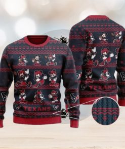 Texans Mickey Mouse Knitted Ugly Christmas Sweater