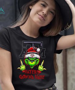 Texas A&M Aggies Grinch middle finger haters gonna hate shirt