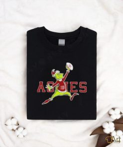 Texas Aggies Santa Grinch Air Jordan Rugby Christmas Shirt