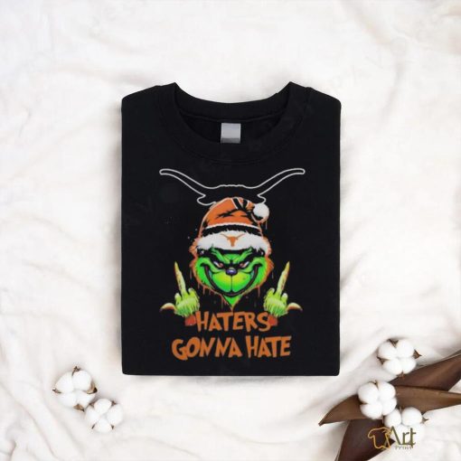 Texas Longhorns Grinch Middle Finger Haters Gonna Hate Shirt