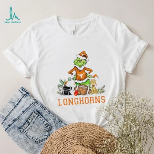 Texas Longhorns Grinch and Max dog funny Christmas shirt