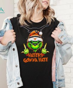Texas Longhorns Grinch middle finger haters gonna hate shirt
