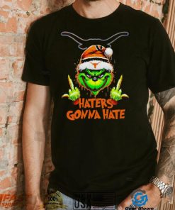 Texas Longhorns Grinch middle finger haters gonna hate shirt