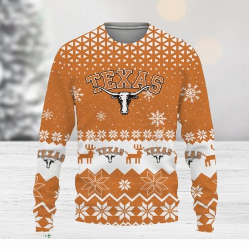 Texas Longhorns Sports Football American Knitted Christmas Sweater Gift Holidays