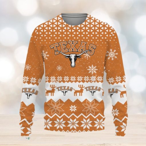 Texas Longhorns Sports Football American Knitted Christmas Sweater Gift Holidays