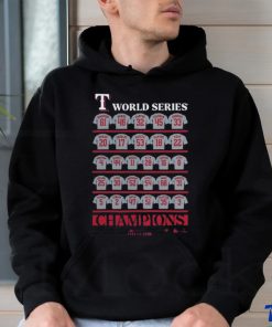 Texas Rangers 2023 World Series Champions Jersey Roster Shirt