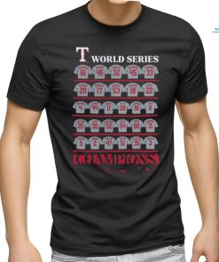 Texas Rangers 2023 World Series Champions Jersey Roster Shirt