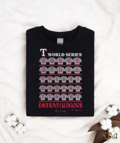 Texas Rangers 2023 World Series Champions Jersey Roster Shirt