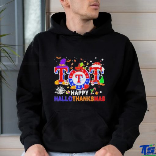 Texas Rangers Baseball Happy Hallothanksmas Shirt