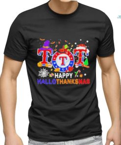 Texas Rangers Baseball Happy Hallothanksmas Shirt