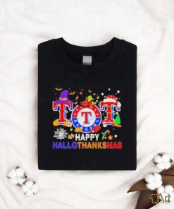 Texas Rangers Baseball Happy Hallothanksmas Shirt