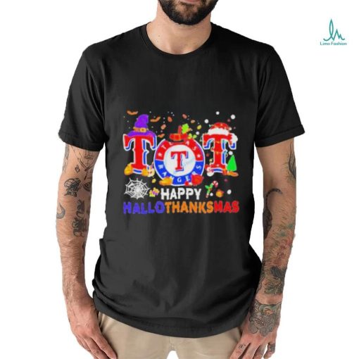 Texas Rangers Baseball Happy Hallothanksmas Shirt