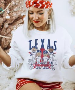 Texas Rangers Baseball World Champions Caricatures T Shirt